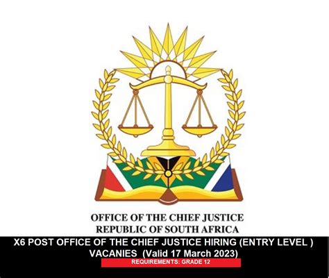 office of the chief justice vacancies 2023